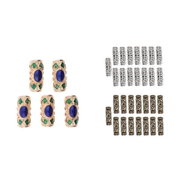 

35pcs/lot dread lock beads hair rings adjustable hair braid cuff clip