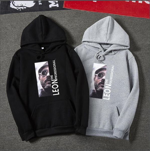 

2019 thicken leisure men's women's hoodies leisure pocket sweatshirts printing human face outdoor hooded sweatshirt pullover, Black
