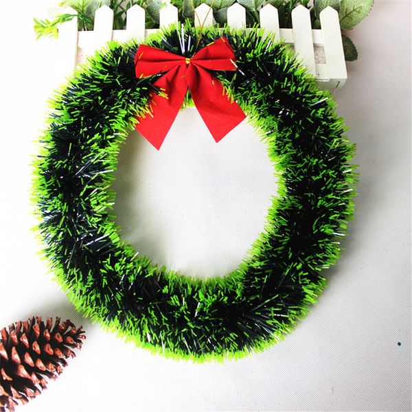 

2019 christmas decoration creative home christmas wreath door wall ornament garland decoration present 35cm