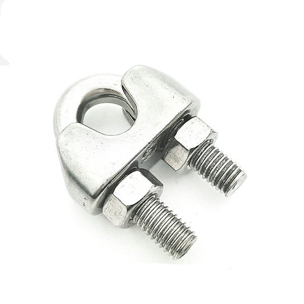 

5pcs 304 stainless steel wire rope chuck clip head u clip steel wire rolling head lock m2/3/4/5/6/8/10/12