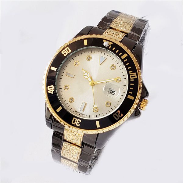 

black blue ladies bezel designer quartz electronics automatic movement men fashion luxury mens wristwatch man dress ladies fashion watches, Slivery;brown