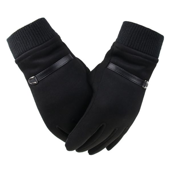 

winter outdoor riding cold gloves suede men's gloves and windproof warm tools
