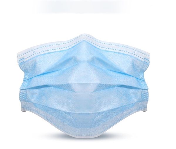 

dhl ship mask factory 50 1pcs non woven earloop activated carbon dust mask blue face masks lgj7 8mu4