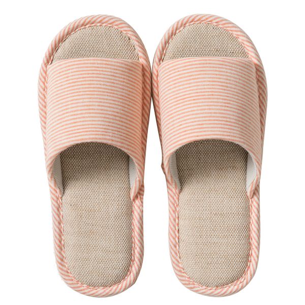 

summer slippers womens household autumn and winter home indoor anti-slip four seasons general floor home cotton slippers linen mens, Blue;gray