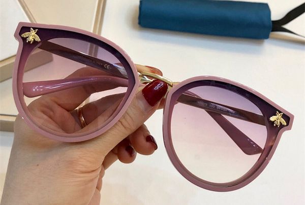 

3360 sunglasses for women popular fashion oval summer style with the bees uv protection lens come with case, White;black