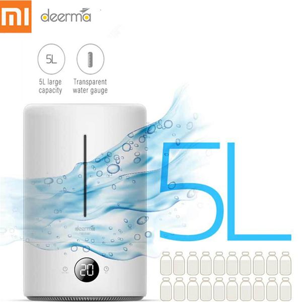 

xiaomi 5l air humidifier air purifying mist maker household ultrasonic diffuser aromatherapy for office home touch screen