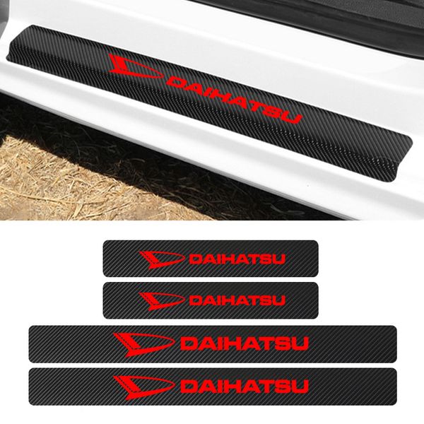 Auto Door Threshold Plate Guards Sticker For Daihatsu D Base D R Pico Car Door Sill Carbon Protector Accessories Vehicle Interior Design Vehicle