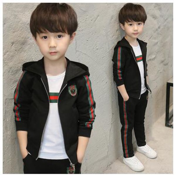 

костюм Simplee Kids Детская одежда Набор с длинным рукавом для мальчиков Набор Осень-Зима Толстовки с капюшоном + брюки Baby Boy Sport