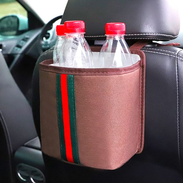 Hanging Car Trash Bag Can Waterproof Litter Garbage Bag Organizer Big Capacity Black Dustbin Storage Can Semi Truck Accessories Interior Sports Car
