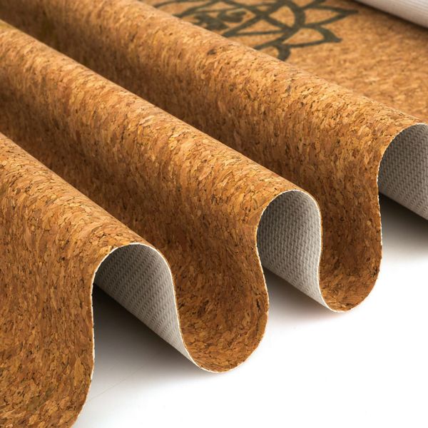 

1mm natural latex cork yoga mat ultrathin portable folding yoga mat blanket fitness exercise pad pilates body building pad