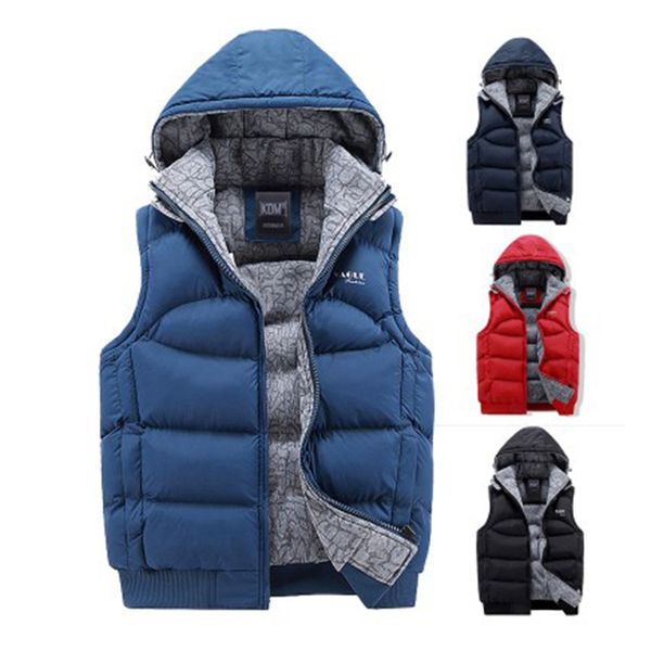 

2019 new fashion vest coat men winter warm clothes for male, Black;white