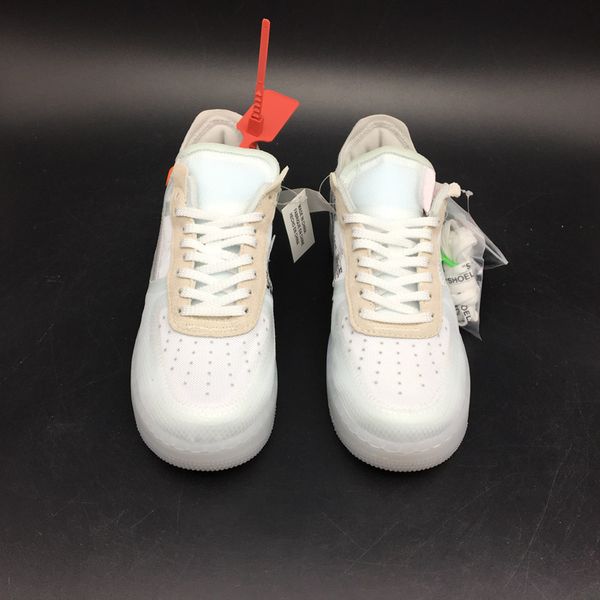 

wholesale 10x forces low airs cushion 1 one running shoes for men the pure white sports trainer women designer shoes us5.5-11, White;red