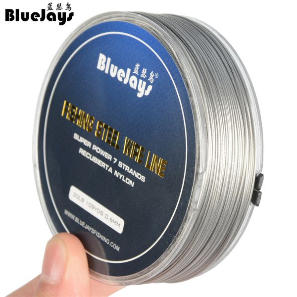 Fishing Wire Nylon Coated Toothy Fish All-Around Leader 7-Strand Stainless Steel
