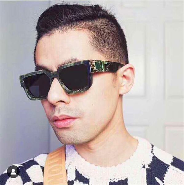 

laser men new design millionaire 96006 sunglasses square frame vintage summer gold 1165 lens uv400 style fashion shiny fiabx, White;black