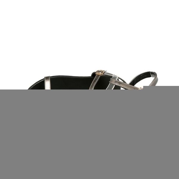

women's sandals summer the new fashion narrow band front & rear strap open toe buckle flat women's shoes plus size 32-40, Black