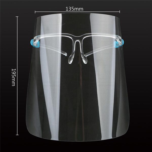

in stocktransparent protective mask full face shield fit for adults child rainy riding face cover double sided anti fog