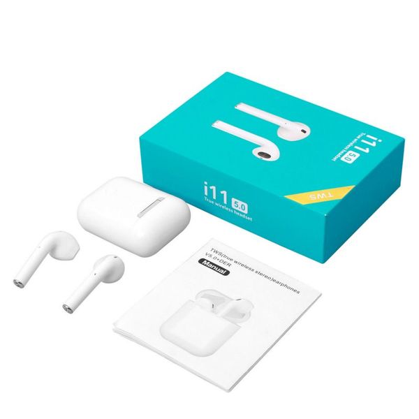 

i11 TWS Wireless Earbuds 5.0 Bluetooth Earphones Headphone Airpods Wireless Touch Control Headphones Ture Stereo Headset With Charge Box Mic