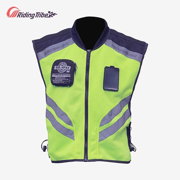 

motorcycle reflective jacket high visibility vest rider riding warning safety shirts motorcycle club team uniform clothing jk-22