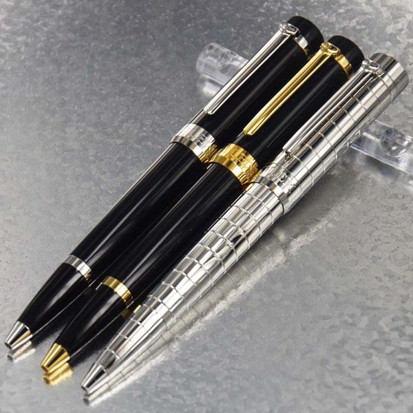 

luxury ballpoint pen metal flat head pens business office and school writing supplies ballpoint pen for gift, Blue;orange