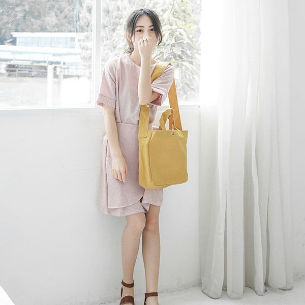 

2019 solid students messenger computer shoulder bags canvas casual tote red crossbody women bags djdd-60