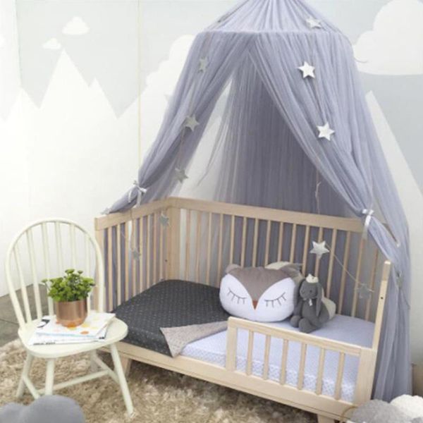 

bed canopy nursery princess protection children bedroom curtain mosquito net hanging dome tent castle game home decoration mesh
