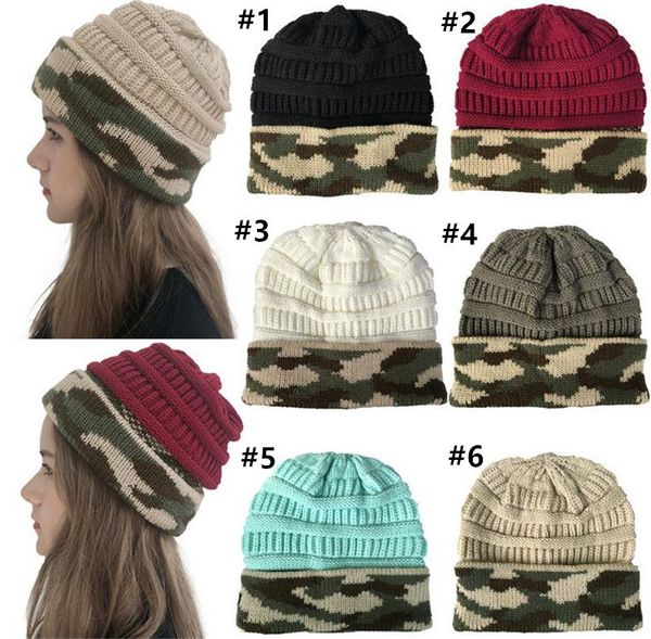 camo knit hat