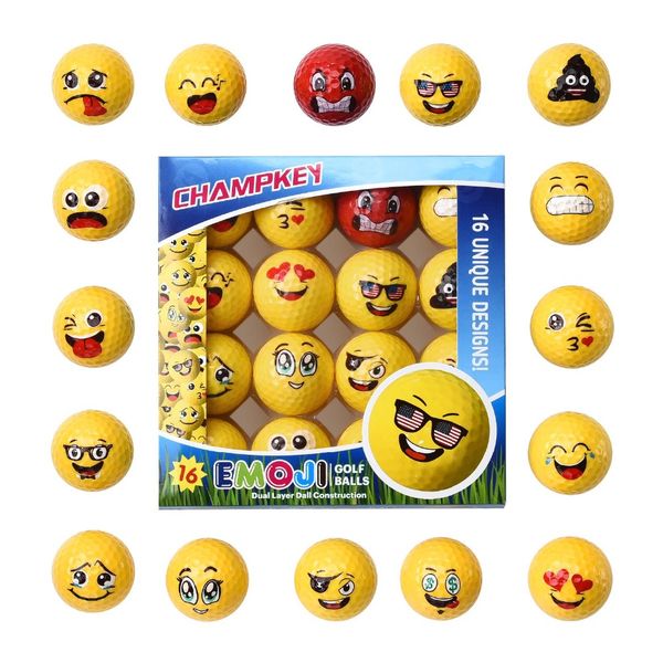 

Роскошные шарики для гольфа Emoji Champkey Deluxe 16 шт. / Компл.