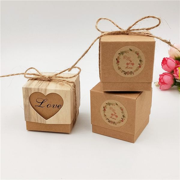 

20 шт love heart laser cut hollow gift коробки конфеты свадьба фавор подарки сумки с веревкой свадьба день рождения партии supplies