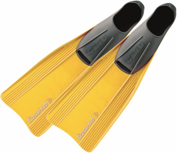 

cressi clio diving fins snorkeling swimming flipper long blade fin soft rubber for adults kids children boys girls