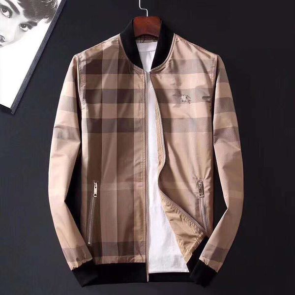 

Высокое качество Осень тонкий Мужские Новые Мужские Дизайнерские Куртки Куртка Ветровка Вышивка Бейсбол Военная Секция Мужская Куртка M-XX