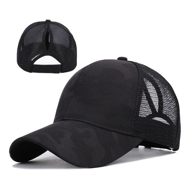 

spot ms. ma mawei camouflage baseball cap empty visor solid color breathable sunshade sun hat open outdoor sunscre, Blue;gray