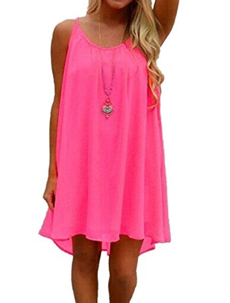 

yidarton womens summer casual sleeveless evening party beach dress, Black;gray