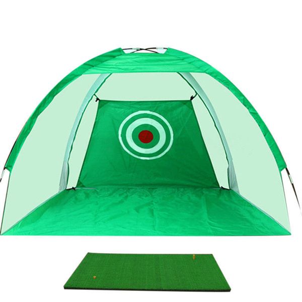 

xc lohas golf training aids indoor/outdoor foldable golf hitting cage garden grassland practice net 200x120x135cm