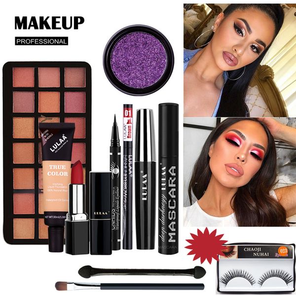 

10 piece set makeup waterproof concealer combination charm eyeshadow complete set cosmetic wyt77