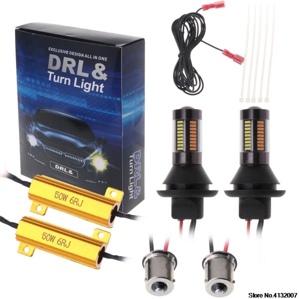 

2 pcs bau15s 3014 66led turn signal light bright lamp spotlight floodlight bulb
