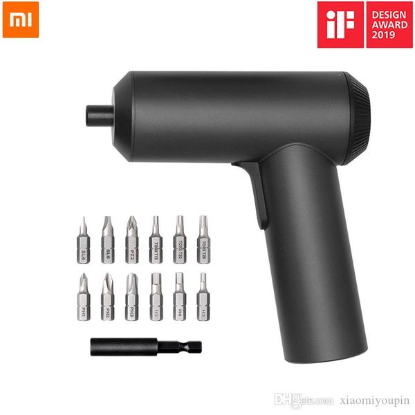 

2019 new xiaomi mijia electric screwdriver 3.6v 2000mah 5n.m torque electric screwdriver with 12pcs s2 screw bits in stock