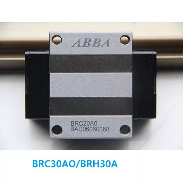 6 pçs / lote Original Taiwan ABBA BRC30AO / BRH30A Linear Flange Bloco de Transporte Linear Rail Guia Rolamento para CNC Router Laser Máquina