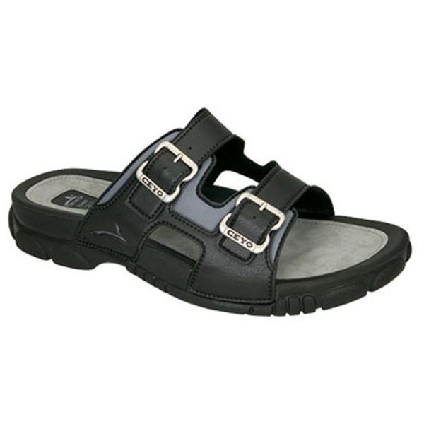 

ceyo 3200 roller orthopedic men slippers, Black