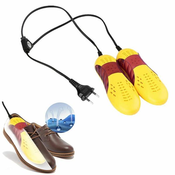 

daily home multifunction plug shoe dryer folding winter boot dehumidify odor deodorant heat voilet light race car shape portable, White;pink