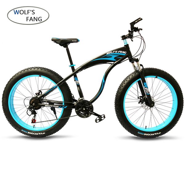 

wolf's fang bicycle 21 speed mountain bike 26 inch fat tire bikes bicycle road snow bike snow