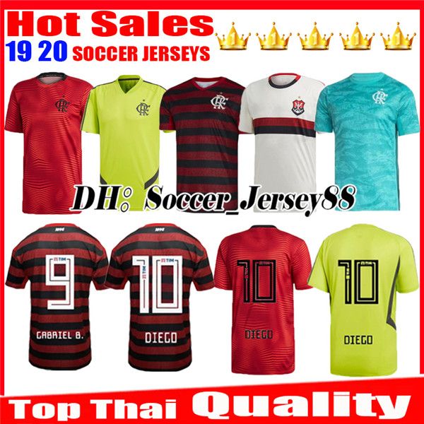 

2019 2020 chandal flamengo soccer jerseys 19 20 brasil flemish elano hernane e. ribeiro guerrero diego zico vinicius jr football shirt, Black;yellow