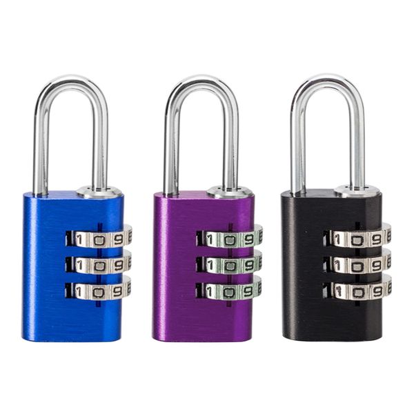 

3pcs 3 digit combination pair padlock luggage travel lock number code lock