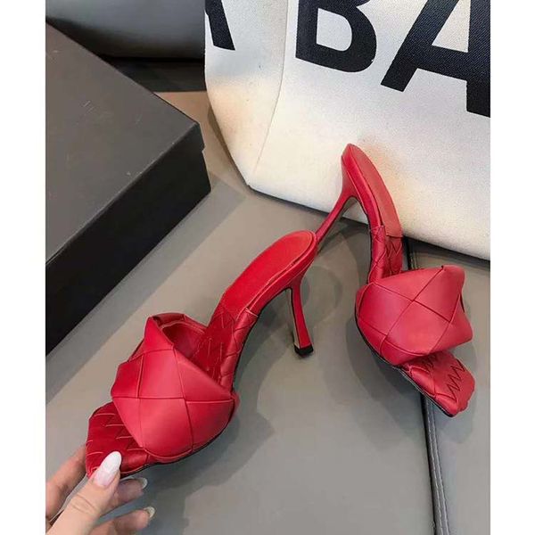 

only 2020ss 8cm high heel women lady summer party club slippers heeled shoes oem/odm b3040, Black