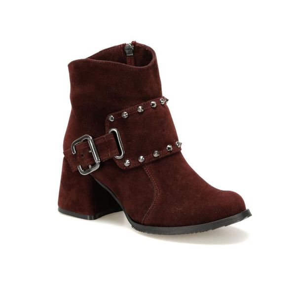 

flo himalayan k31z suede maroon women 's boots butigo, Black