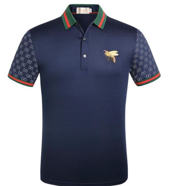 

2019#21Tide brand new men's horse flower print round neck fashion short-sleeved T-shirt men's casual