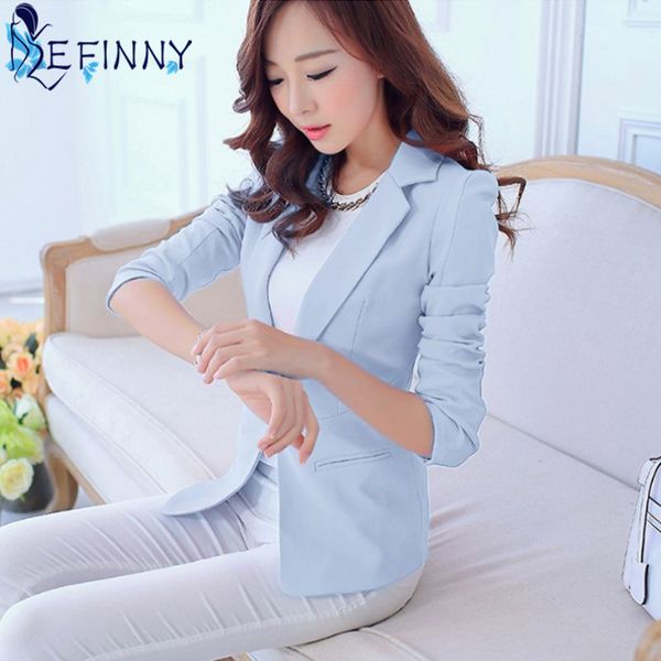 

2018 soft spring autumn office suit women blazers and jackets blaser female lady office work pink blazer femma coat outwear, White;black