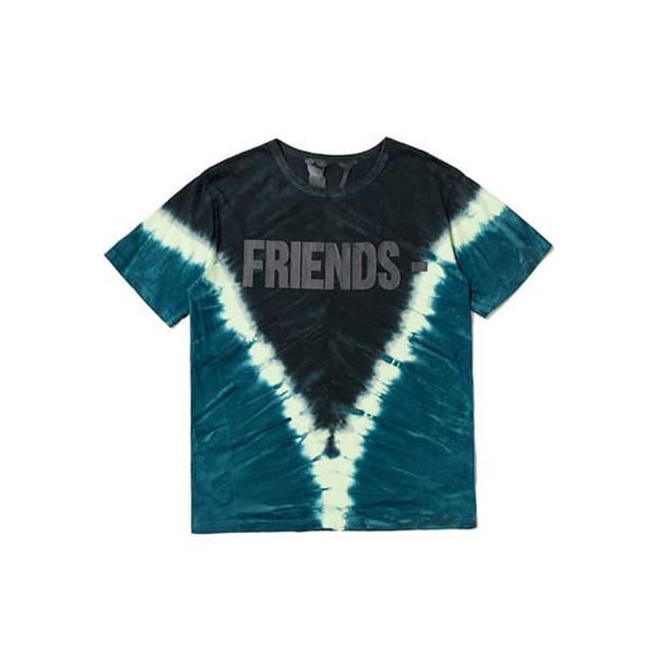 

vlonston limited t-shirt tie-dyed short sleeve pop up friends tie dyeee, Red