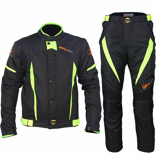 

men's auto racing motorcycle jacket pants set atv utv off road motocross protective gear reflective waterproof thermal clothing