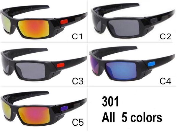 

outdoor sports sunglasses for men brand driving goggles mirror lenses design sun glasses 5 colors, White;black