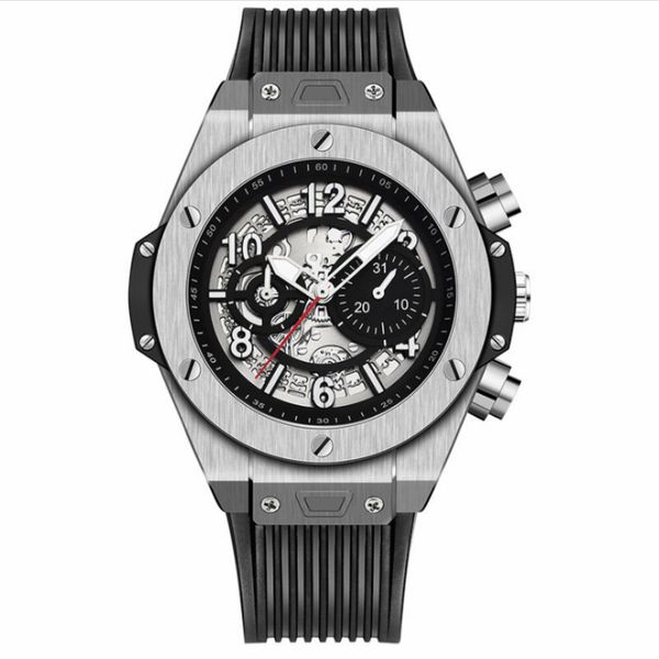 

Полые Skeleton Automatic Мужские часы Дизайн дисплея Мужские механические спортивные час